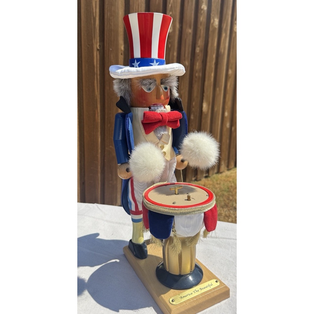 Steinbach America The Beautiful Uncle Sam Musical Nutcracker 18" Germany LE